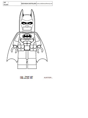lego-batman boyama sayfaları
